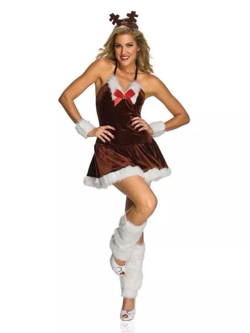 Sexy Christmas Festive Female Reindeer Adult Costume